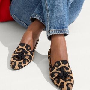 Rothy's The Almond Tassel Loafer | Leopard Print Loafers | Size 9.5 | NIB